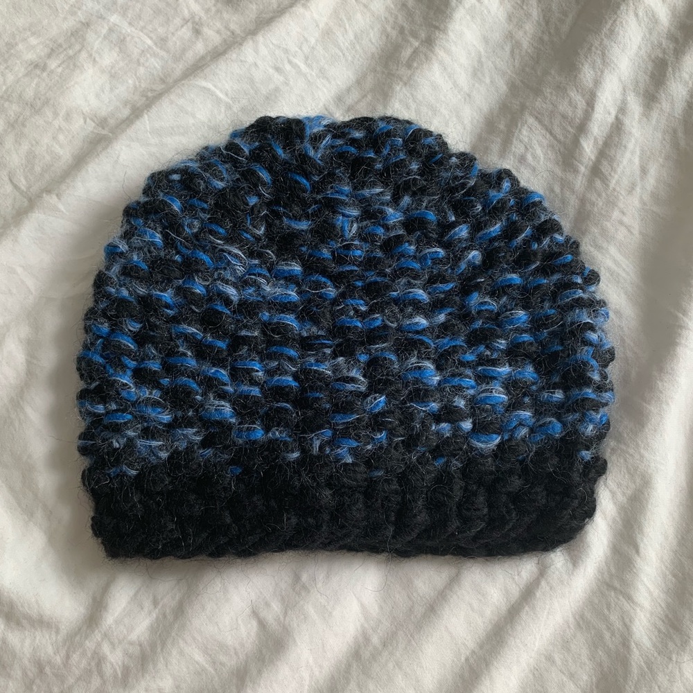 Vintage multi-color chunky beanie